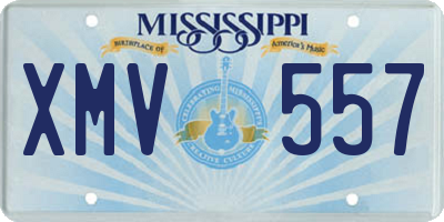 MS license plate XMV557