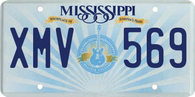 MS license plate XMV569