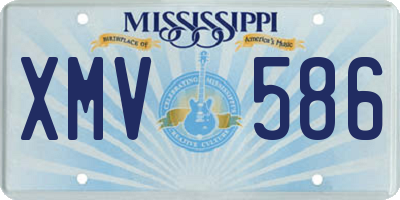 MS license plate XMV586