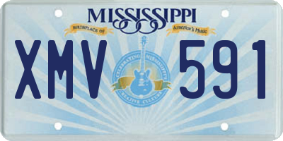 MS license plate XMV591