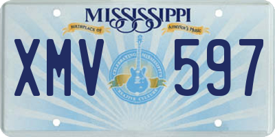 MS license plate XMV597