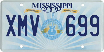 MS license plate XMV699