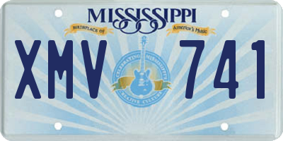 MS license plate XMV741