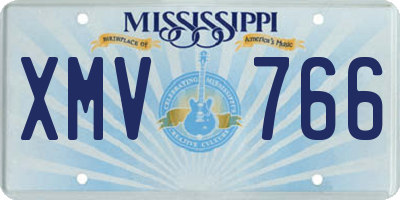 MS license plate XMV766