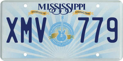 MS license plate XMV779