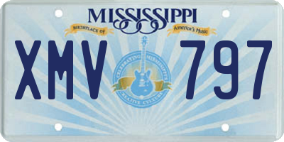 MS license plate XMV797