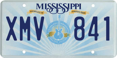 MS license plate XMV841
