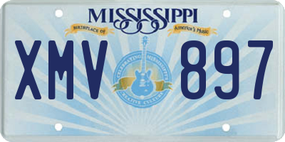 MS license plate XMV897