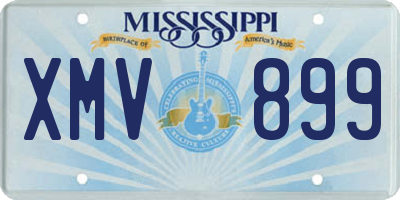 MS license plate XMV899