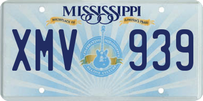 MS license plate XMV939