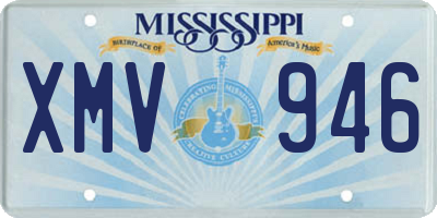MS license plate XMV946