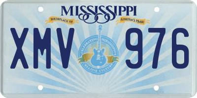 MS license plate XMV976