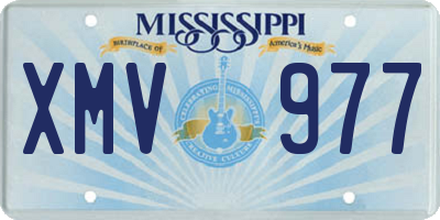 MS license plate XMV977