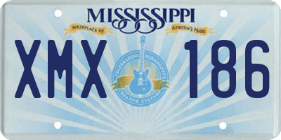 MS license plate XMX186