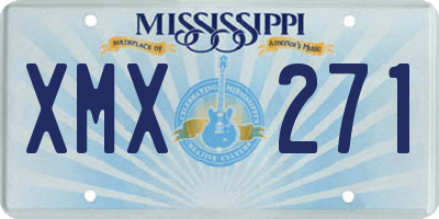 MS license plate XMX271