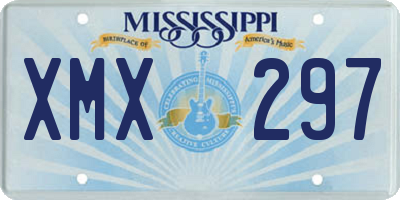MS license plate XMX297