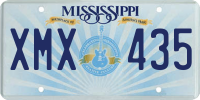 MS license plate XMX435