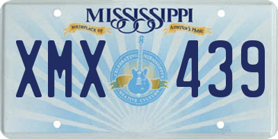 MS license plate XMX439