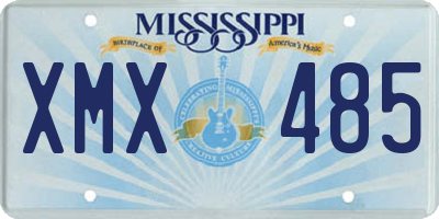 MS license plate XMX485