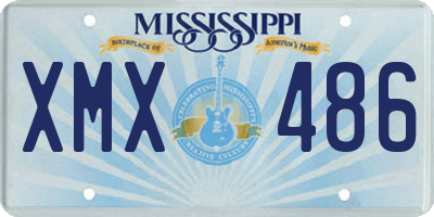 MS license plate XMX486