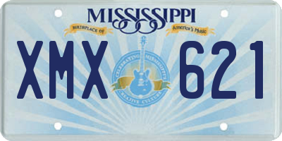 MS license plate XMX621