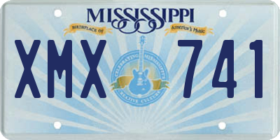MS license plate XMX741