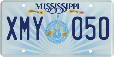 MS license plate XMY050