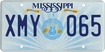 MS license plate XMY065