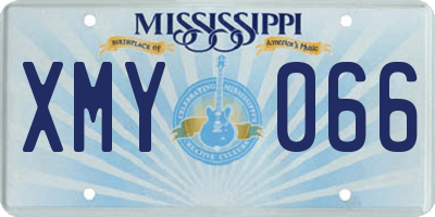 MS license plate XMY066
