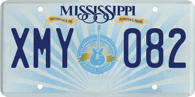 MS license plate XMY082