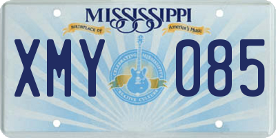 MS license plate XMY085