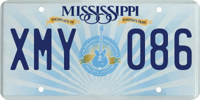 MS license plate XMY086