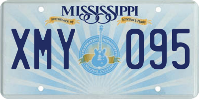 MS license plate XMY095