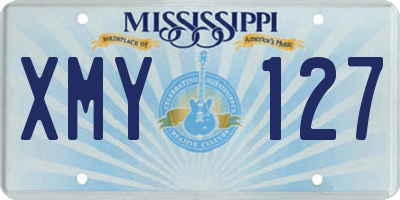 MS license plate XMY127