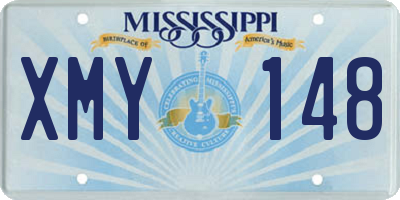 MS license plate XMY148