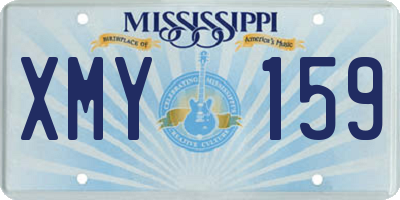MS license plate XMY159