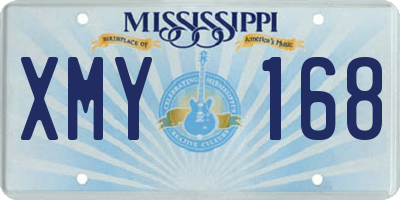 MS license plate XMY168
