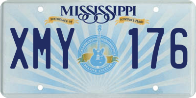 MS license plate XMY176