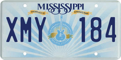 MS license plate XMY184