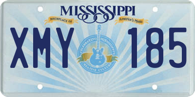 MS license plate XMY185
