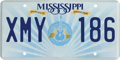 MS license plate XMY186