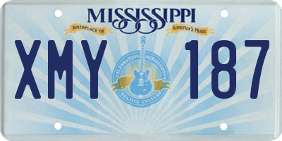 MS license plate XMY187