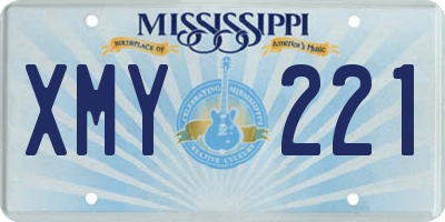 MS license plate XMY221