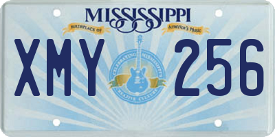 MS license plate XMY256