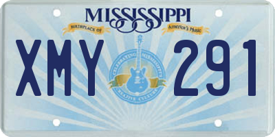 MS license plate XMY291