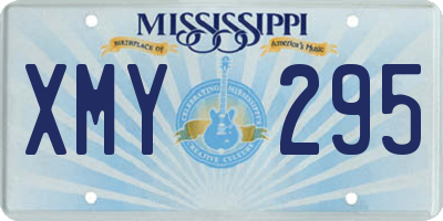 MS license plate XMY295