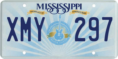 MS license plate XMY297