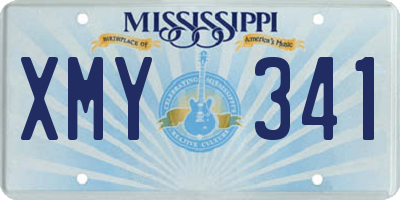 MS license plate XMY341