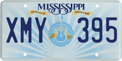 MS license plate XMY395
