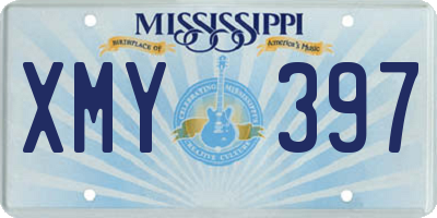 MS license plate XMY397